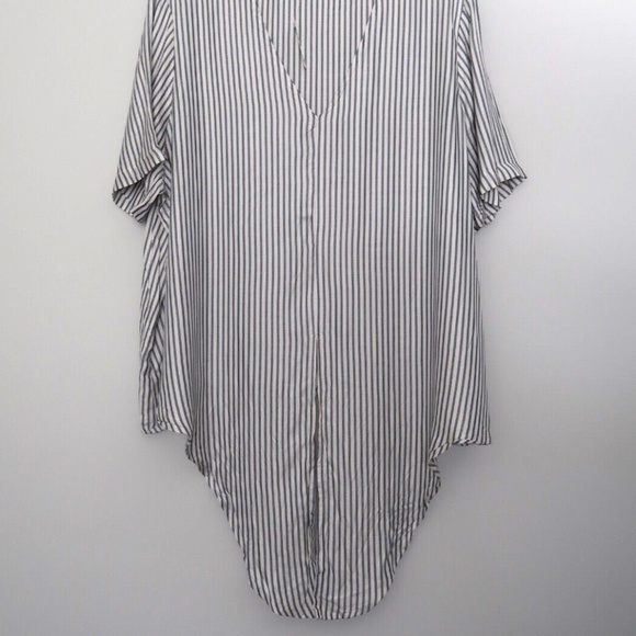 MADEWELL Novel Tie-Front Top in Stripe - Women's Size XXL - Picture 4 of 16